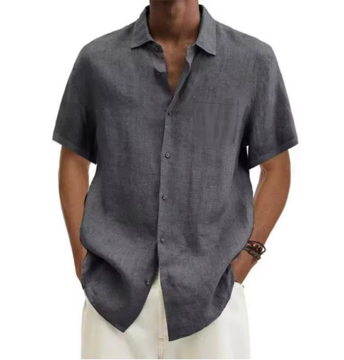 Modern Linen Button Shirt
